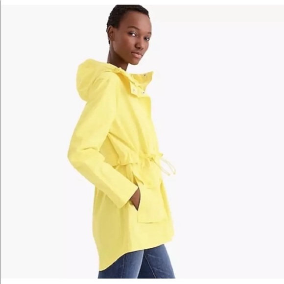 J Crew Perfect Rain Jacket Dazzling Sun 